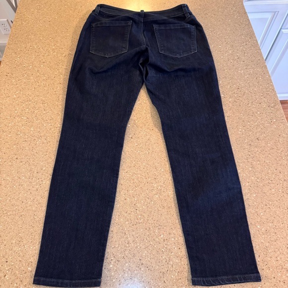 Ann Taylor Loft Dark Blue Curvy straight Jeans 29/8 - Picture 5 of 5